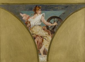 La Tapisserie by Jean Joseph Weerts Oil Painting