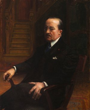 Portrait d'homme by Jean Joseph Weerts Oil Painting