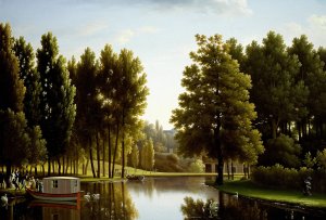 The Park at Mortefontaine by Jean-Joseph-Xavier Bidauld Oil Painting