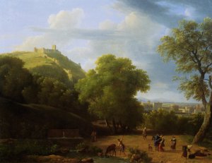 View of Carpentras from the East by Jean-Joseph-Xavier Bidauld Oil Painting