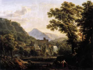 View of the Isle of Sora by Jean-Joseph-Xavier Bidauld - Oil Painting Reproduction