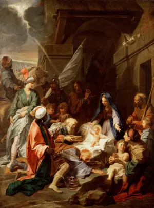 Adoration of the Magi Oil painting by Jean Jouvenet