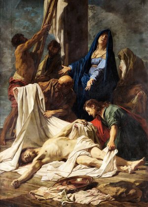 La Deposition De La Croix by Jean Jouvenet Oil Painting
