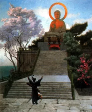 A Japanese Imploring a Divinity painting by Jean-Leon Gerome