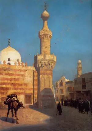 A View of Cairo by Jean-Leon Gerome Oil Painting