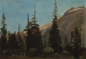 Alpine Landscape, The Handegg, Switzerland by Jean-Leon Gerome Oil Painting