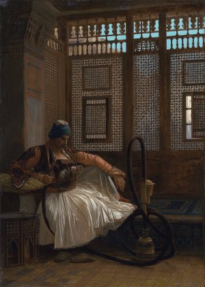 Arnaut fumant by Jean-Leon Gerome Oil Painting