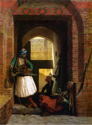 Arnaut Guards in Cairo painting by Jean-Leon Gerome