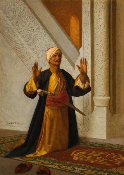 At Prayer  by Jean-Leon Gerome - Hand-Painted Oil Painting Reproduction
