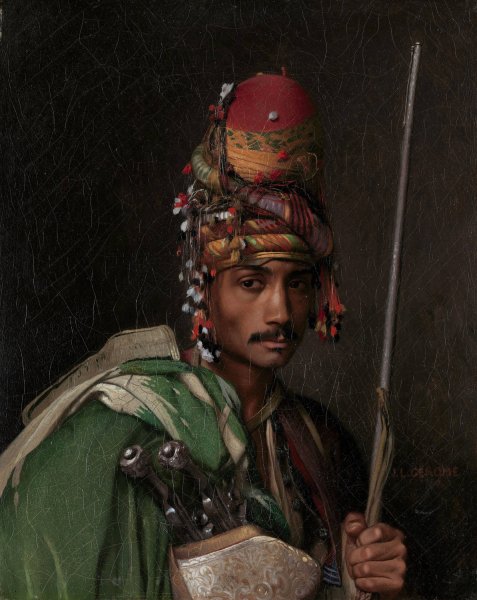 Bashi-Bazouk  by Jean-Leon Gerome - Hand-Painted Oil Painting Reproduction