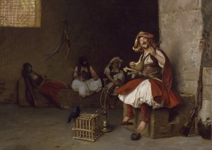 Bashi-Bazouk Singing by Jean-Leon Gerome Oil Painting
