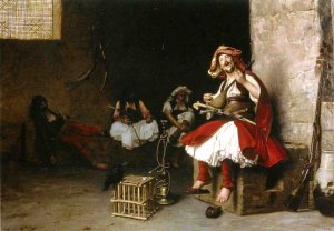 Bashi-Bazouk Singing by Jean-Leon Gerome Oil Painting