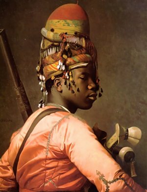 Black Bashi-Bazouk by Jean-Leon Gerome Oil Painting