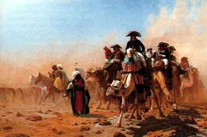 Bonaparte et Son Armee en Egypte by Jean-Leon Gerome Oil Painting