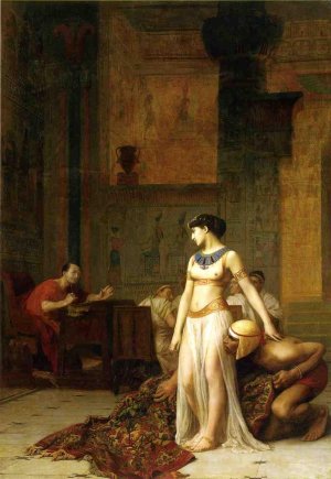 Caesar and Cleopatra by Jean-Leon Gerome Oil Painting