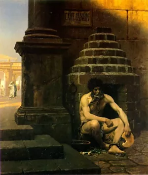 Cave Canem Oil painting by Jean-Leon Gerome