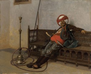 Chef arnaute by Jean-Leon Gerome Oil Painting