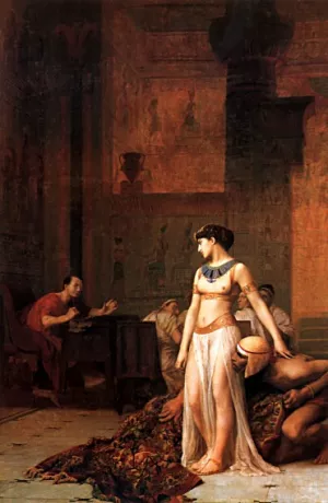 Cleopatra Before Caesar by Jean-Leon Gerome Oil Painting