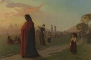 Dante by Jean-Leon Gerome Oil Painting