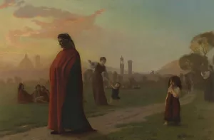 Dante by Jean-Leon Gerome Oil Painting