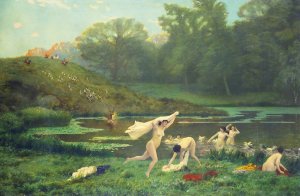 Diane Et Acteon by Jean-Leon Gerome Oil Painting