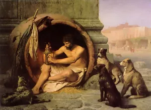 Diogenes painting by Jean-Leon Gerome
