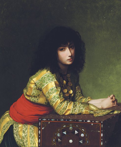 Egyptian girl  by Jean-Leon Gerome - Hand-Painted Oil Painting Reproduction