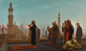 Evening Prayer, Cairo by Jean-Leon Gerome Oil Painting