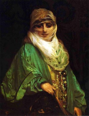 Femme De Constantinople by Jean-Leon Gerome Oil Painting