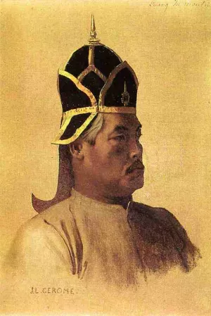 First Guardian of the Presents, Luang-in-Manki painting by Jean-Leon Gerome