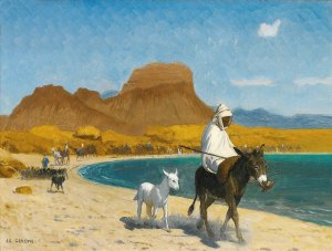 Golfe D'Akaba by Jean-Leon Gerome Oil Painting