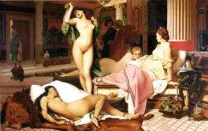 Grecian Interior, Le Gynecee by Jean-Leon Gerome - Oil Painting Reproduction