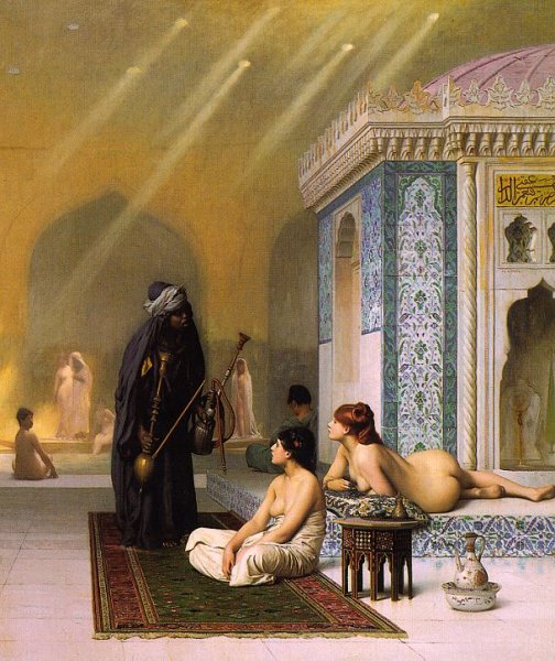 Harem Pool by Jean-Leon Gerome - Hand-Painted Oil Painting Reproduction