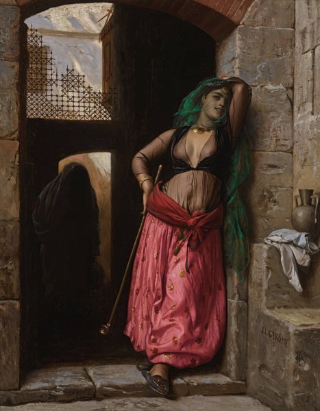 Jeune Fille Du Caire by Jean-Leon Gerome - Hand-Painted Oil Painting Reproduction
