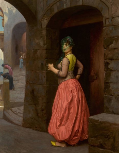Jeune Fille du Caire by Jean-Leon Gerome - Hand-Painted Oil Painting Reproduction
