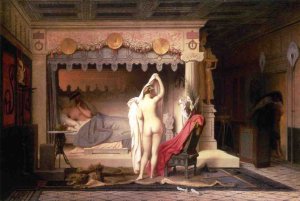 King Candaules Oil painting by Jean-Leon Gerome