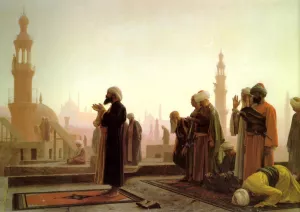 La Priere au Caire by Jean-Leon Gerome Oil Painting