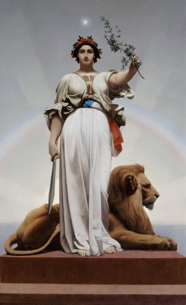 La Republique  by Jean-Leon Gerome - Hand-Painted Oil Painting Reproduction