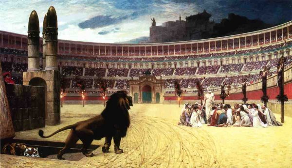 Main Product Photo of Last Prayers of the Christian Martyrs Painting by Jean-Leon Gerome