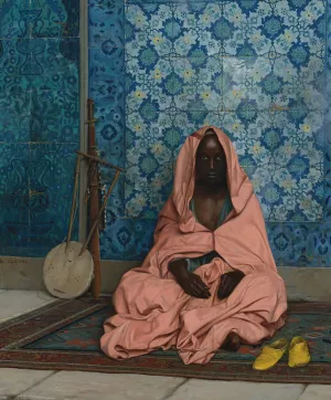 Le Barde Noir Oil painting by Jean-Leon Gerome