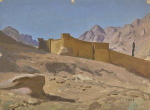 Le monastere de Sainte-Catherine by Jean-Leon Gerome Oil Painting