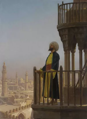 Le Muezzin Oil painting by Jean-Leon Gerome