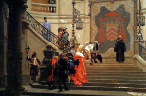 L'eminence Grise by Jean-Leon Gerome Oil Painting
