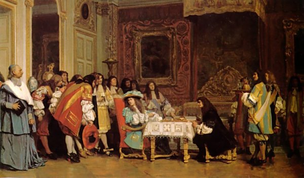 Main Product Photo of Louis XIV and Moliere Painting by Jean-Leon Gerome