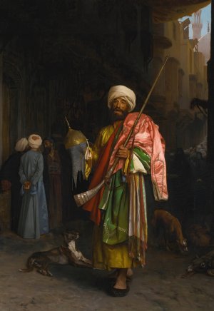 Marchand Ambulant Au Caire by Jean-Leon Gerome Oil Painting