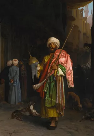 Marchand Ambulant Au Caire by Jean-Leon Gerome Oil Painting