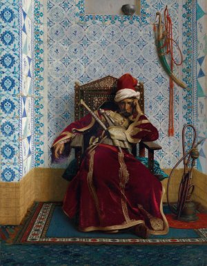 Markos Botsaris by Jean-Leon Gerome Oil Painting