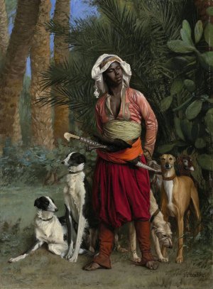 Master of the Hounds by Jean-Leon Gerome Oil Painting