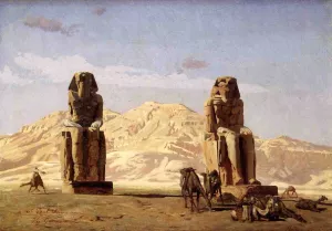 Memnon and Sesostris, Study by Jean-Leon Gerome Oil Painting