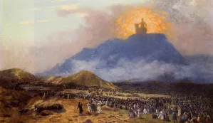 Moses on Mount Sinai by Jean-Leon Gerome - Oil Painting Reproduction